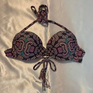 Floral bikini top